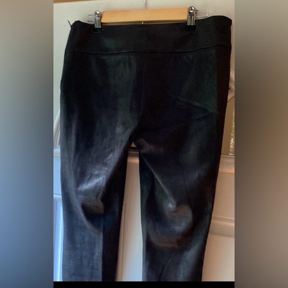 Faux-leather tapered pants - Picture 2 of 5